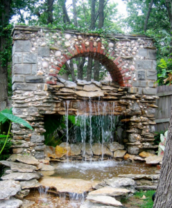 Water fall garden feature