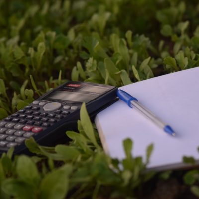 Calculator outside