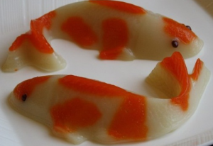 Koi food pudding